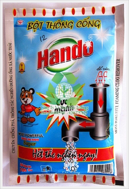 Bột thông bồn cầu Hando